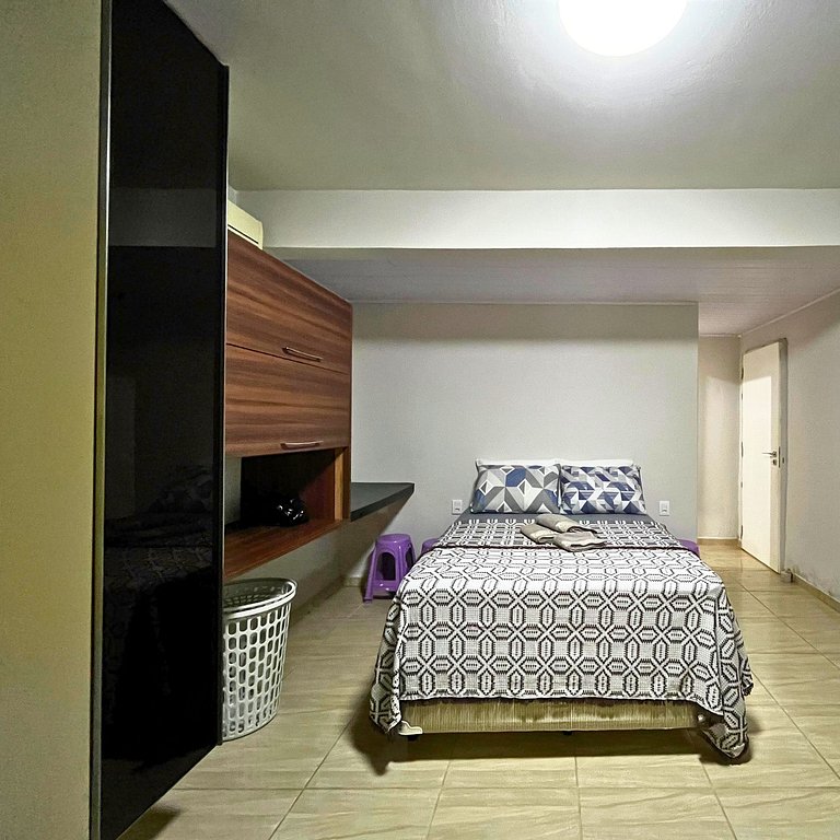 Casa Verde- Mar-Terreo - A/c+650m Praia+WIFI+Suíte