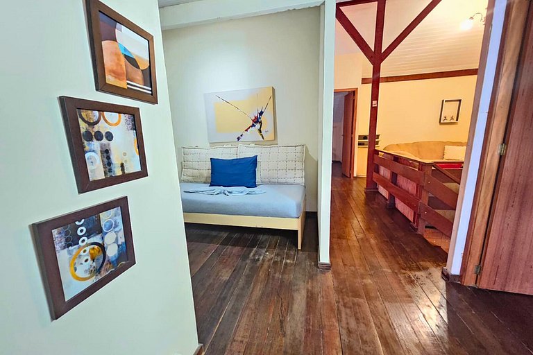 Casa de Praia 5 qtos (Suíte Térrea)WiFi+200m Praia