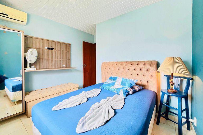Casa de Praia 5 qtos (Suíte Térrea)WiFi+200m Praia