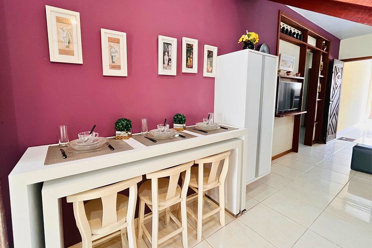 Casa de Praia 5 qtos (Suíte Térrea)WiFi+200m Praia