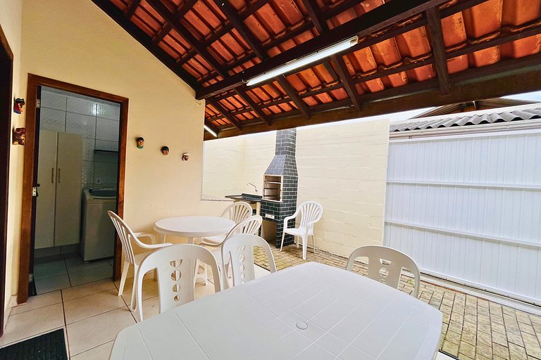 Casa de Praia 5 qtos (Suíte Térrea)WiFi+200m Praia