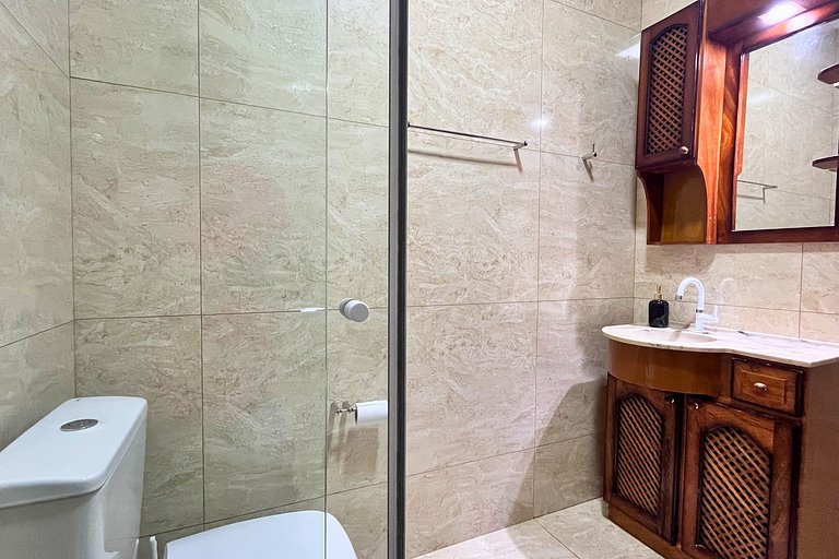 Casa 230m Praia | 4 Quartos | Ar+Wi-Fi |12pessoas|