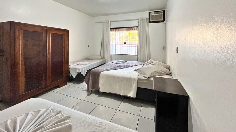 Casa 230m Praia | 4 Quartos | Ar+Wi-Fi |12pessoas|