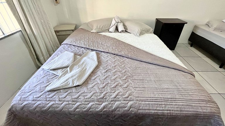 Casa 230m Praia | 4 Quartos | Ar+Wi-Fi |12pessoas|