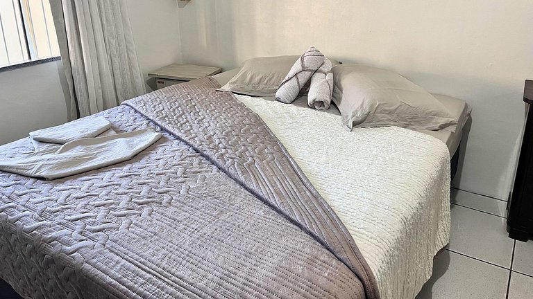 Casa 230m Praia | 4 Quartos | Ar+Wi-Fi |12pessoas|