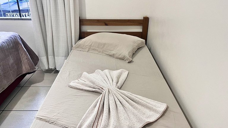 Casa 230m Praia | 4 Quartos | Ar+Wi-Fi |12pessoas|