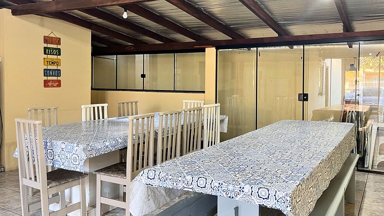Casa 230m Praia | 4 Quartos | Ar+Wi-Fi |12pessoas|