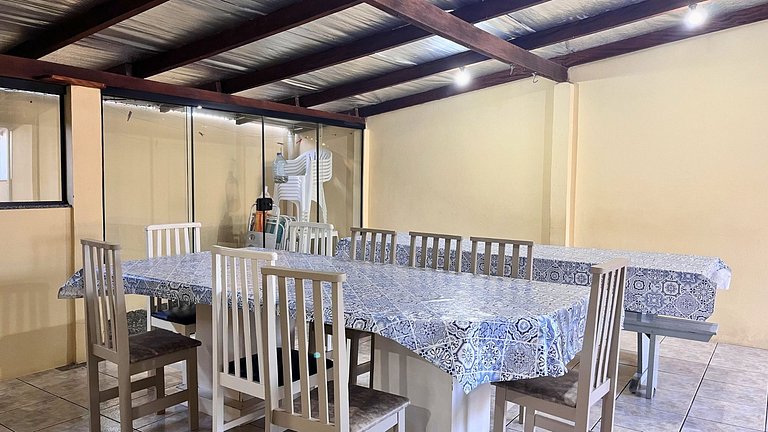 Casa 230m Praia | 4 Quartos | Ar+Wi-Fi |12pessoas|