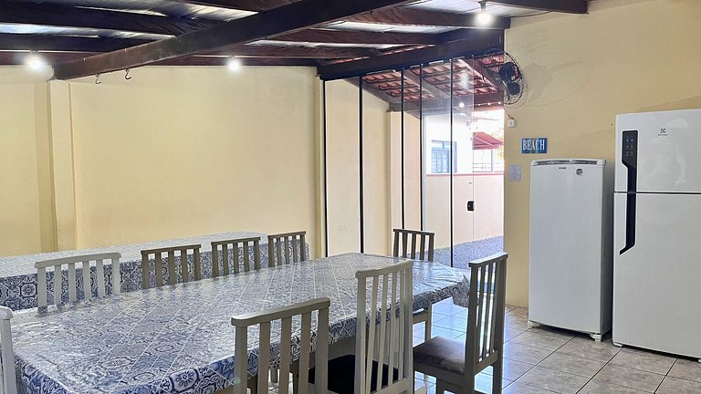Casa 230m Praia | 4 Quartos | Ar+Wi-Fi |12pessoas|