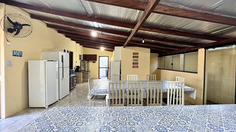 Casa 230m Praia | 4 Quartos | Ar+Wi-Fi |12pessoas|