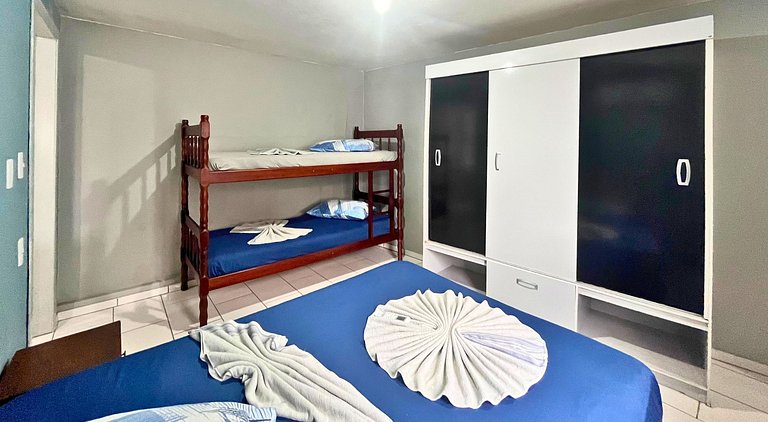 Casa 60m da Praia |3 Quartos |Até 9 Pessoas I WIFI